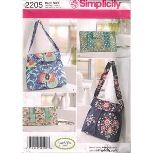 New Simplicity Sewing Pattern for purses and wallets. Sweet/Pea Totes 2205